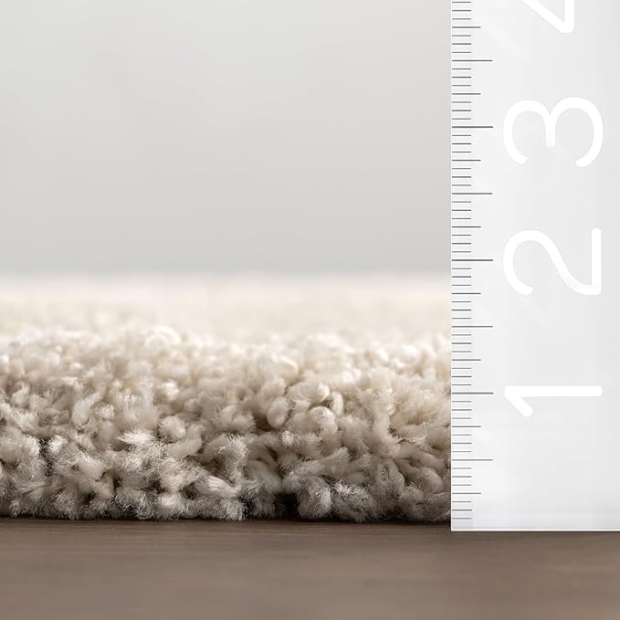 nuLOOM Gloria Abstract Shag Area Rug, 8'10" x 12', Light Brown