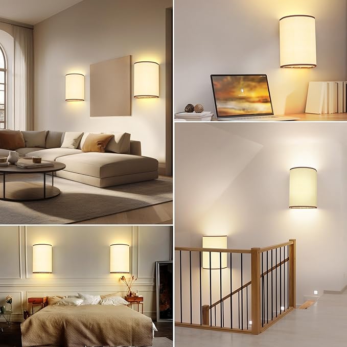 Battery Operated Wall Sconces Set of 2, Rechargeable Wall Sconces 15 Colors Wall Lamp with Remote 10 Levels Brightness, 5000mAh Wireless Wall Decor Set of 2 with Timer for Bedroom Living Room