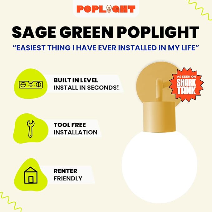 Wireless Wall Sconce (Shark Tank) Rechargeable & Dimmable LED Light w/App Control & Damage-Free Install, Moveable Modern Ambient Lighting for Elegant Home & Bedroom Decor | Marigold