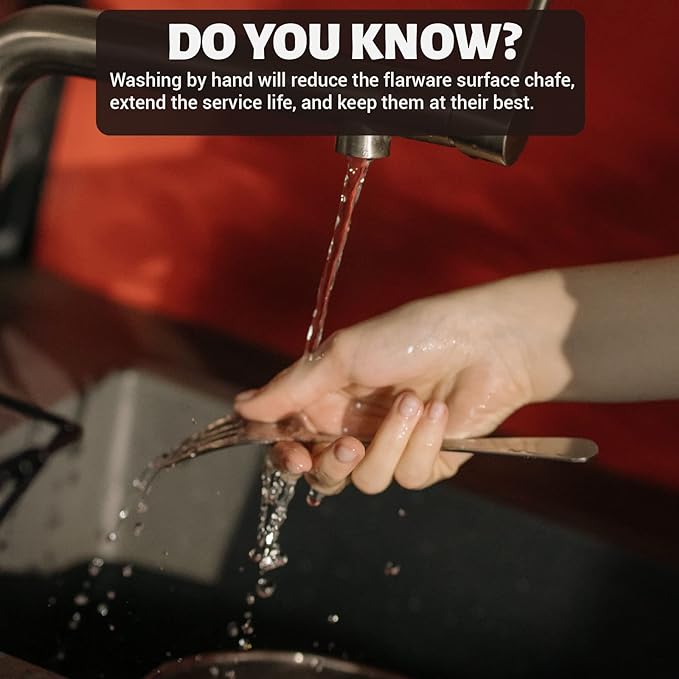 Alata Cube Gold 20-Piece Flatware Set, Forged Cutlery Set, Matte Gold Silverware Service for 4, Stainless Steel Tableware with Square Handle for Home/Restaurant, Dishwasher Safe