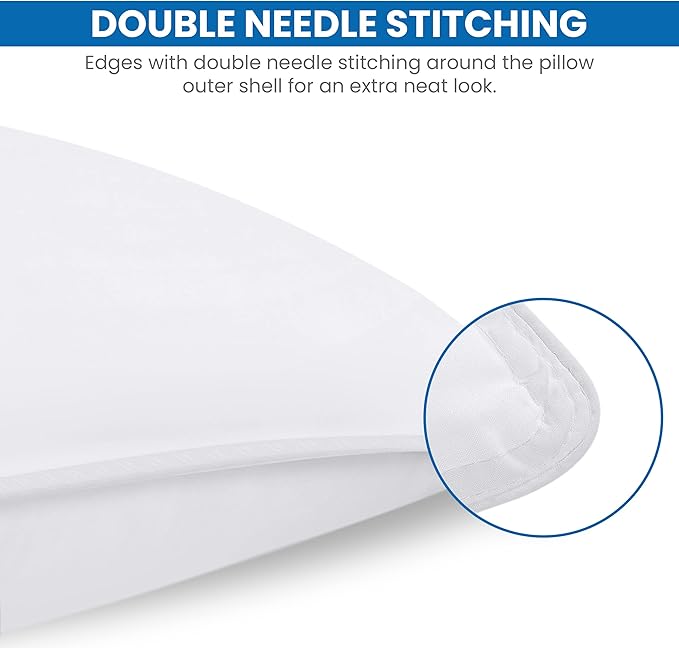 Utopia Bedding Bed Pillows for Sleeping (White), King Size, Set of 2, Hotel Pillow, Cooling Pillows for Side, Back or Stomach Sleepers