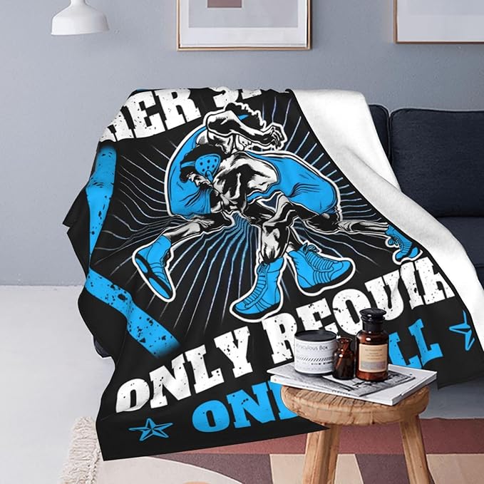 Wrestling Gifts, Wrestling Throw Blanket, Stuff for Men Women Boys Girls Lover Adult Cozy Fleece Flannel Bedding Decor Plush for Couch Sofa Bed 60"X80"