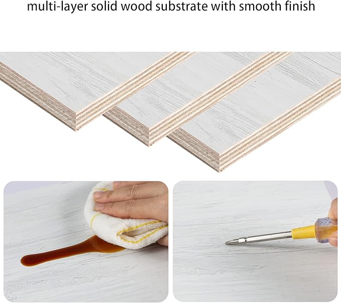 Pmnianhua Floating TV Stand,47'' Under TV Shelf,Floating TV Console,Wall Mounted TV Cabinet,Floating Entertainment Center with Storage for Bedroom Living Room(Gray-White)