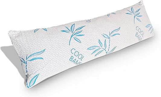 Body Pillow for Sleeping, Shredded Memory Foam Adjustable Bed Pillow with Hypoallergenic, Removable/Washable Zipper Cover