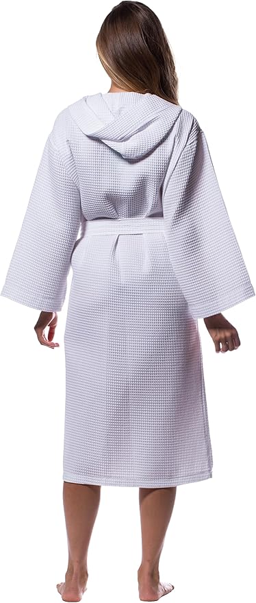 Turquaz Lightweight Full-Length Robes For Women Waffle Kimono Bathrobe - Soft, Fast-Drying, Long-Lasting Cotton Blend Unisex