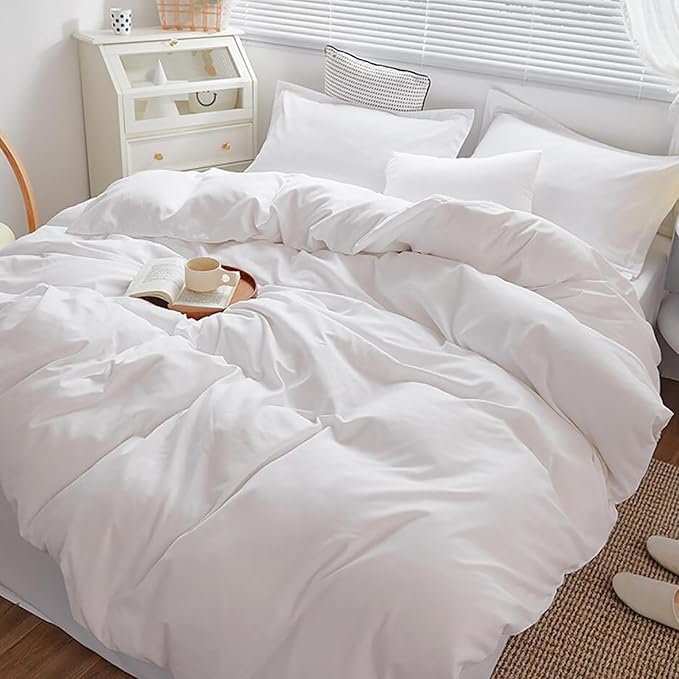 White Comforter Cal King Plain White Bedding Comforter Set California King Solid Color Plain Solid Blanket Quilts Cozy Durable Soft Modern Bedding Comforter Sets Women Men