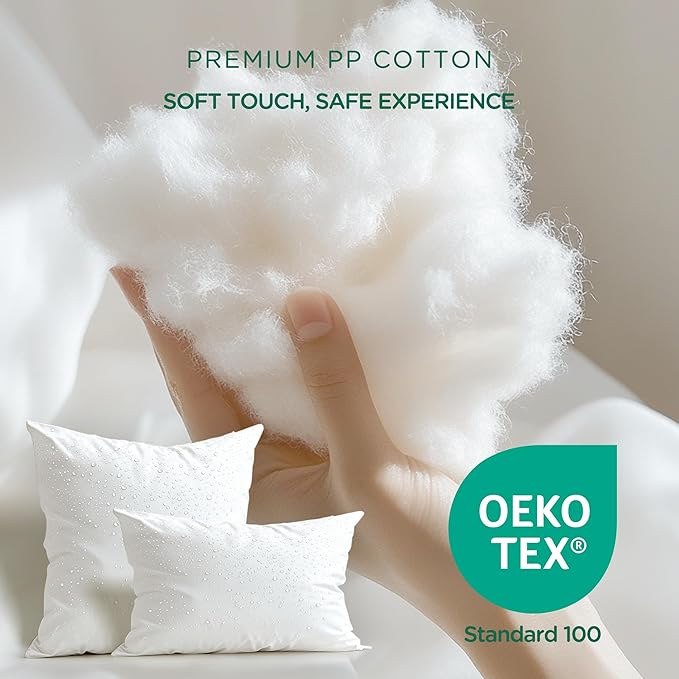 Codi Outdoor Pillow Inserts 20x20 Set of 4, Throw Pillows Waterproof for Patio Furniture