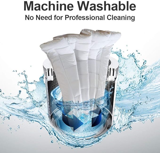 EASELAND RV Short Queen Mattress Pad Pillow Top Quilted Fitted Cooling Mattress Protector Cover Topper Cotton 8-21" Deep Pocket (60x75 Inches, White)