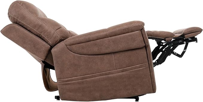 VivaLift! Radiance Power Recliner Lift Chair by PrideMobility, with 3 Heat Pads Heat System (Canyon Silt, Petite Wide with Inside Delivery & Setup)