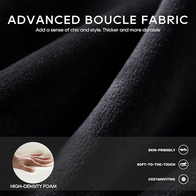 COLAMY Modern Velvet Accent Chairs Set of 2, Upholstered Barrel Chairs, Comfy Side Arm Chairs with 3 Legs for Living Room, Bedroom, Reading, Black