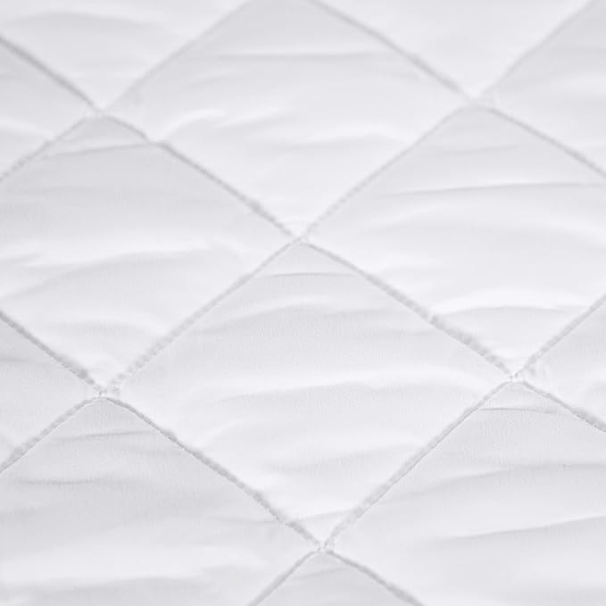 Serta Simply Clean Triple Action Mattress Pad, Waterproof Mattress Pad, Ultra Soft and Stain-Resistant Mattress Pad, Machine Washable, Twin XL, White