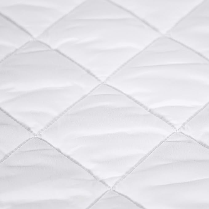 Serta Simply Clean Triple Action Mattress Pad, Waterproof Mattress Pad, Ultra Soft and Stain-Resistant Mattress Pad, Machine Washable, Full, White