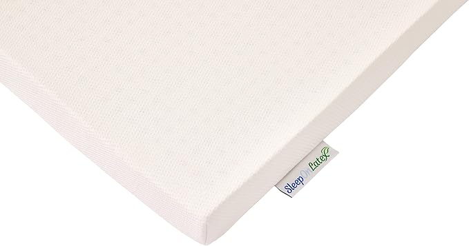 Pure Green Natural Latex Mattress Topper w/Luxury Cover - Soft - 1 Inch - King (GOLS Certified Organic)