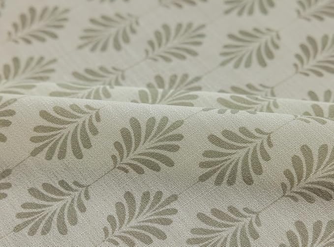 Linen Blend Pinch Pleated Curtains for Living Room, Bedroom, Dining Room - Light Filtering Curtains 2 Panels Set - Luxury and Modern Floral Printed Design - Pastel Grey, 30" W x 108" L