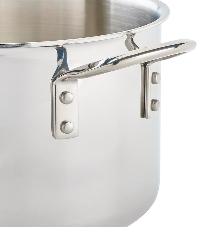 WINCO Tri-Ply Sauce Pan, 7-quart, Silver