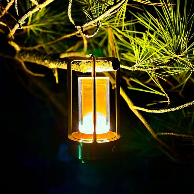 Portable Metal Table Lamp, 4000 mAh Rechargeable Outdoor Table Lamp Cordless, 3 Color Stepless Dimmable Atmosphere Table Lamps for Patio, Camping, Coffee table decor lamp for Indoor/Outdoor