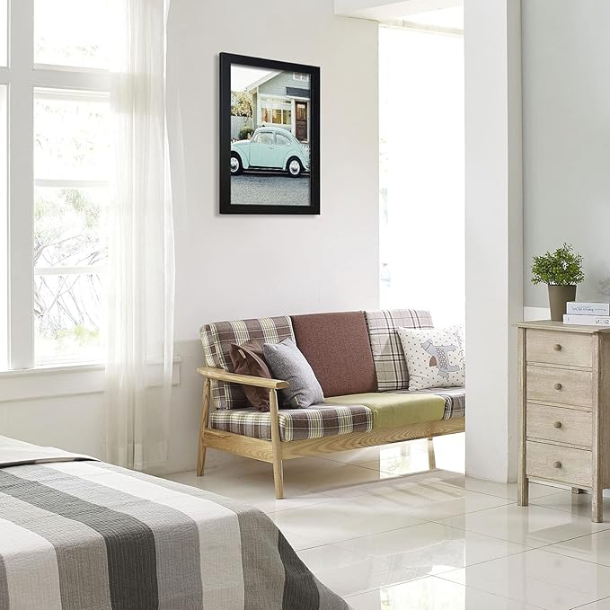 VCK Poster Frames 13x19 Inch Black Wood Poster Large Picture Frames for Wall Home Office Photography Art Decoration