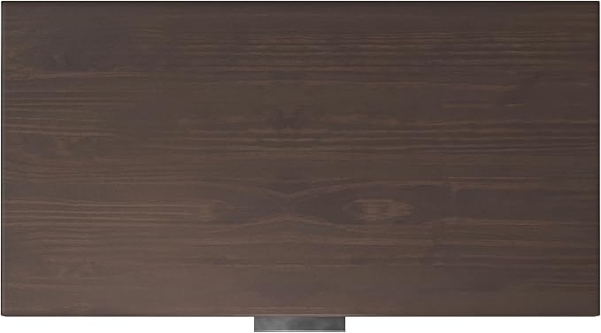 SIMPLIHOME Hollander Small Desk - 38-Inch Wide Solid Wood Writing Desk in Warm Walnut Brown, Contemporary Home Office Computer Table for Study or Compact Space with Flip-Down Keyboard Tray