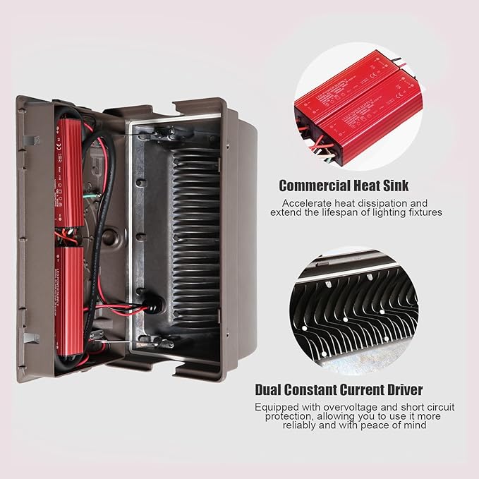 120W LED Wall Pack Outdoor, Super Bright Wallpack Lights, 5000K IP65 Waterproof Exterior Security Commercial Wall Mount Flood Lighting for House Building Shop 8Pack