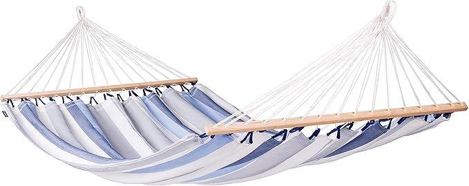 LA SIESTA® Alisio Hammock & TreeMount, Hammock with Tree Straps for Beams Posts - Hammock with Spreader Bar, Weatherproof Outdoor Hammock - 2 Person Hammock Bed Double Hammock - Max 355 Lbs, Toucan