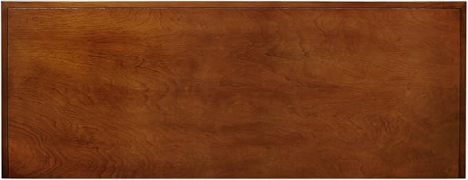 Leick Home 87350 Three Door TV Stand with Cabinet Storage for 55" TV's, Westwood Brown Cherry