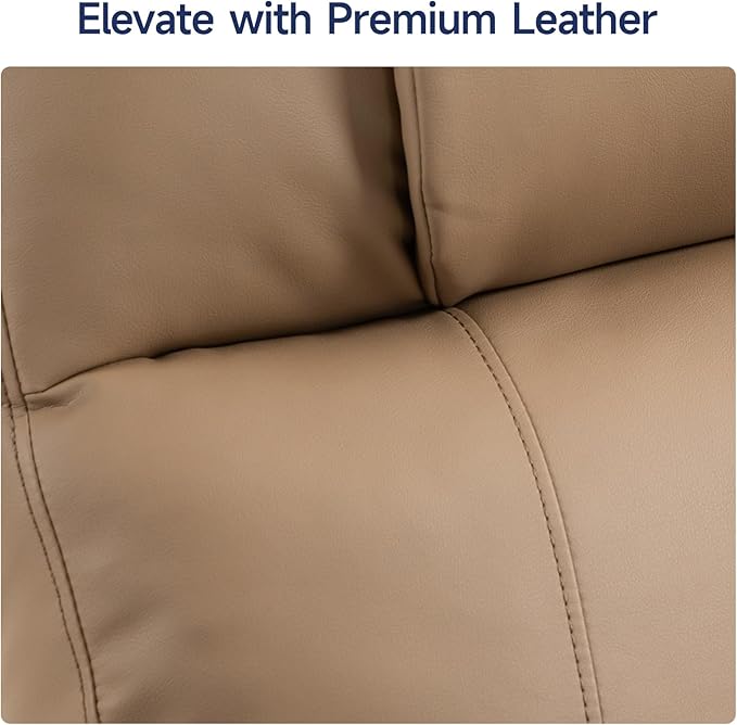 Power Lift Recliner Chair for Elderly with Massage & Heat, 160° Adjustable PU Leather Electric Recliner with Remote, Cup Holders, Side Pockets, and Stand Assist for Living Room, Bedroom (Brown)