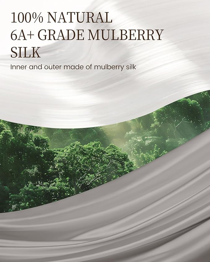 THXSILK Silk Blanket, 100% Mulberry Silk Cooling Throw, Soft and Lightweight Blanket for Bedroom, Sofa, Travel, All-Season (Grey, King)