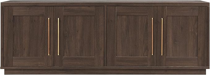 Henn&Hart Tillman Rectangular TV Stand for TV's up to 80" in Alder Brown