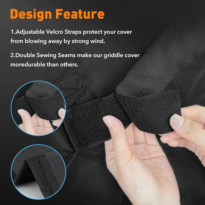 Heavy Duty 600D Polyester Cover Compatible with Traeger Grills BAC776 Woodridge Pro and Woodridge Elite Grills Replacement Covers Full-Length All Weather Grill Accessory