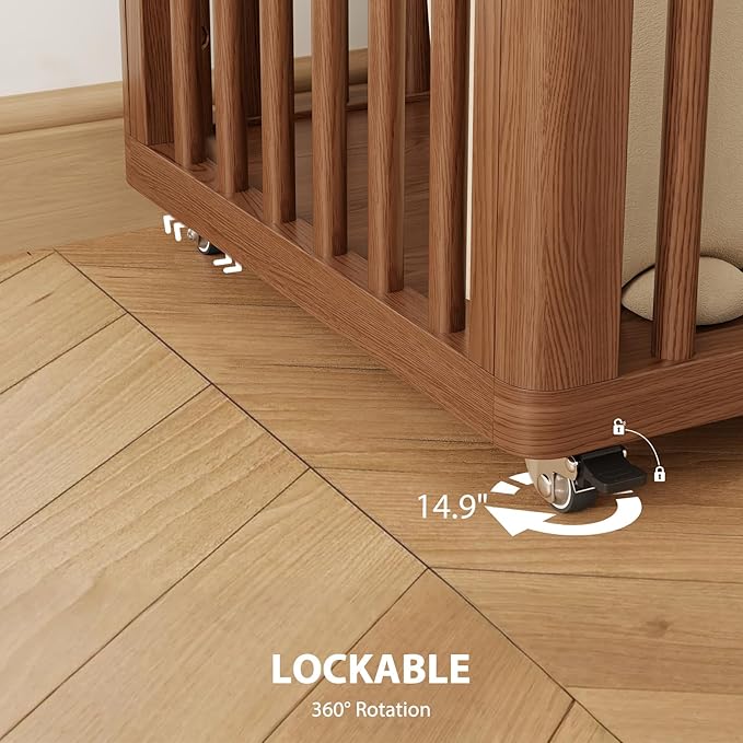 Coat tree freestanding heavy duty，Wooden coat rack freestanding for Entrance, Bedroom, Living room(Walnut)