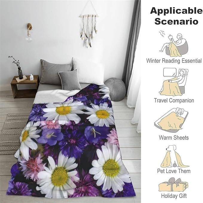 Cartoon Owl Blanket, Soft Cozy Warm Throw Blanket Gifts for Adults Kids Women, Lightweight Comfy Fuzzy Flannel Blankets for Couch, Travel, Car, Home Decor 80×60 Inch