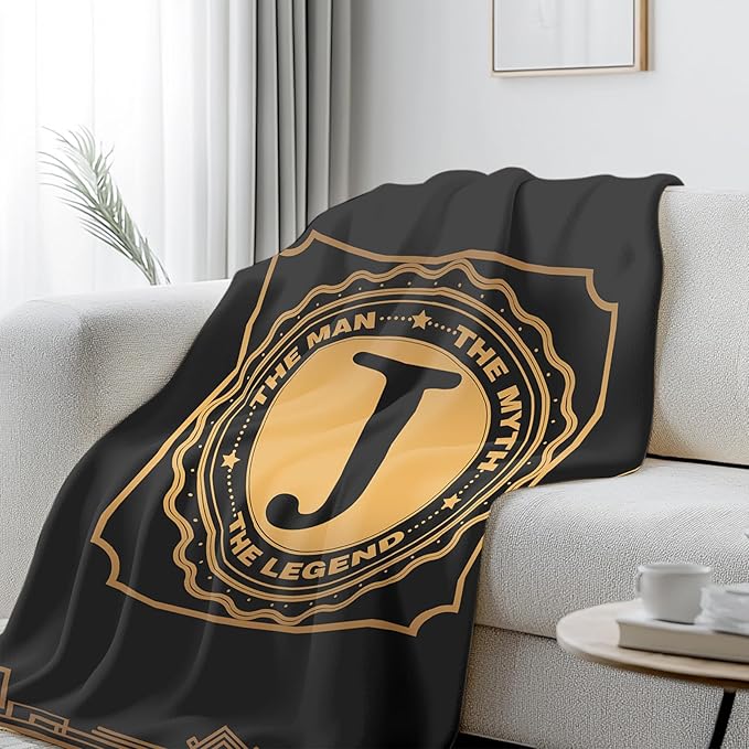 Happy Birthday Gifts for Men, Men Birthday Gifts for Fathers Day, Blanket for Man, Throw Blanket for Him, Creative Gift for Dad, Grandpa and Uncle, 50"x60"