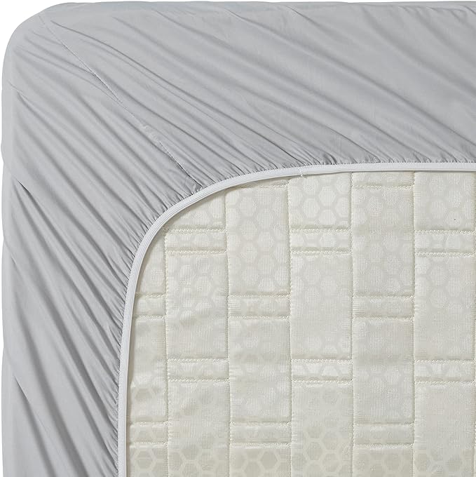 Clara Clark Bed Sheets, Premier 1800 Series 4 Piece Bed Sheet Set, Deep Pocket, Wrinkle, Fade, Stain Resistant, Luxury Soft Bedding Sheets & Pillowcases, Twin, Silver Gray