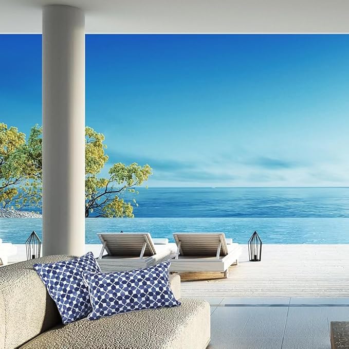 JMGBird Outdoor Pillows Waterproof Set of 2 Outdoor Throw Pillows with Insert Included Pillow 18×18 Inch Patio Pillow for Furniture