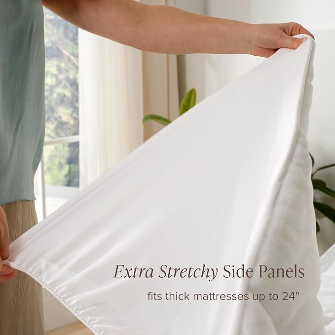 Bare Home Twin Extra Long Microplush Mattress Topper - Pillow Top Reversible - Mattress Cover - Dual Sided All-Season - 8" to 24" Deep Pocket - Fitted Cover - Dorm Essentials - Plush Bed Pad (Twin XL)