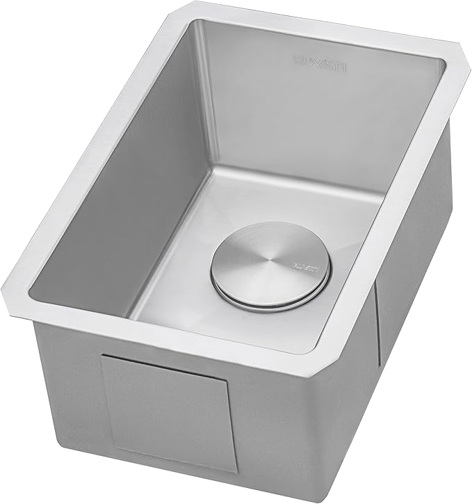 Ruvati 14-inch Undermount Wet Bar Prep Sink Tight Radius 16 Gauge Stainless Steel Single Bowl - RVH7114