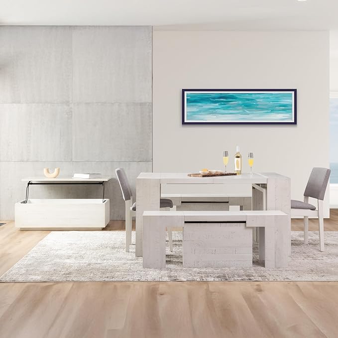 Transformer Table Lift Top Coffee Table with Storage, Modern Coffee Table for Living Room, Home Office & Dining, Space-Saving Small Coffee Desk with Panel Hidden Storage for Transformer Dining Table