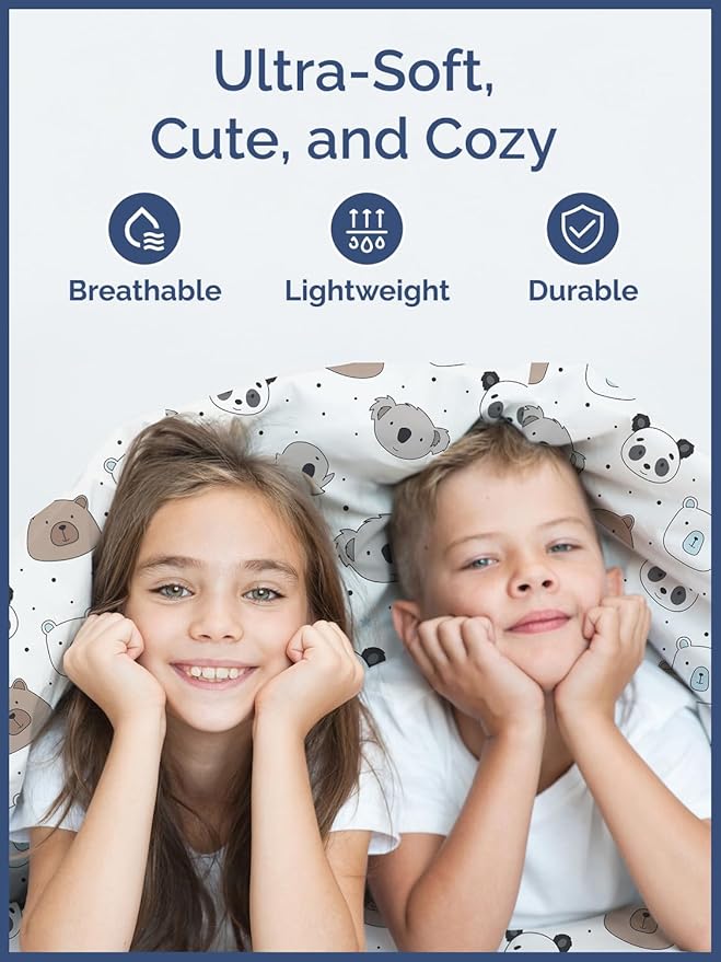 Kids Bears Queen 4 Piece Sheet Set - Boys, Girls, Teens, Toddler - Easy Fit Deep Pockets - Breathable, Hotel Quality Bedding Sheets - Machine Washable - Wrinkle Free - Cute, Cozy, Soft - CGK Linens