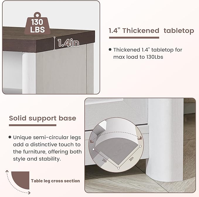 Rustic Farmhouse TV Stand for 80 Inch TVs, Large Entertainment Center with Storage, TV Console for Bedroom Living Room, Media Console Cabinet with Sliding Barn Doors, 70 Inch Wide, White & Walnut