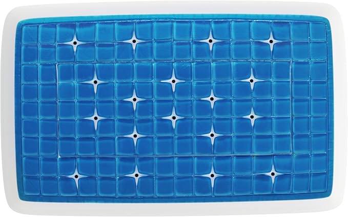 Technogel Deluxe Cooling Gel Pillow - Patented Cooling Technology, Odorless Memory Foam – Breatable Ergonomic Support for Side & Back Sleepers with Washable Cover, 5.5" (Thick)