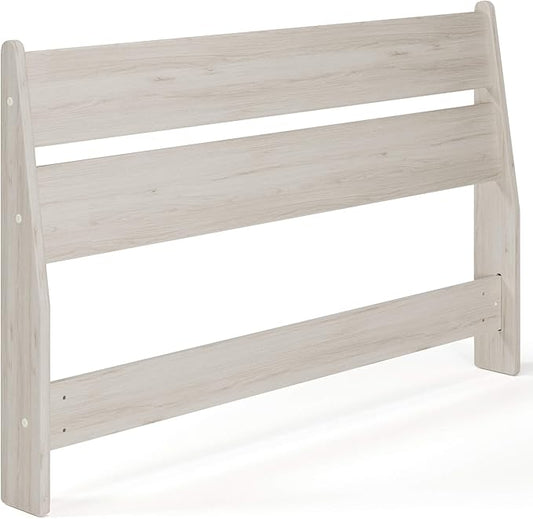 Signature Design by Ashley Socalle Modern Open Slat Full Headboard, Natural Beige