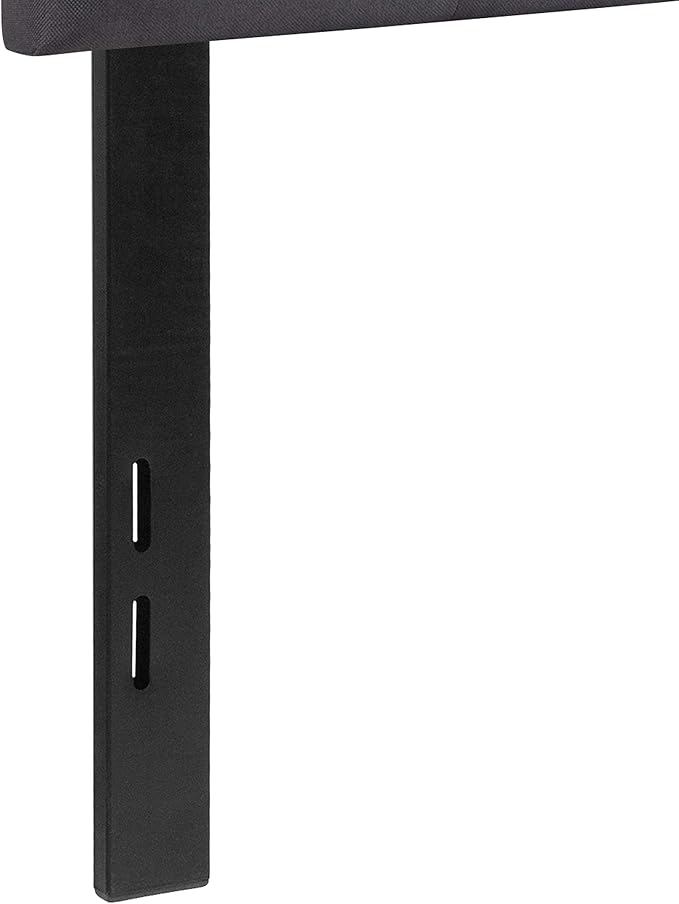 Flash Furniture Cambridge Tufted Upholstered Full Size Headboard in Dark Gray Fabric