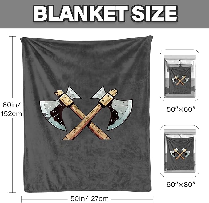 Birthday Gifts for Men, Grandpa Gifts for Fathers Day, Throw Blanket for Man 50"x 60", Gag Gifts for Men Dad Grandpa Who Wants Nothing, Man Blanket