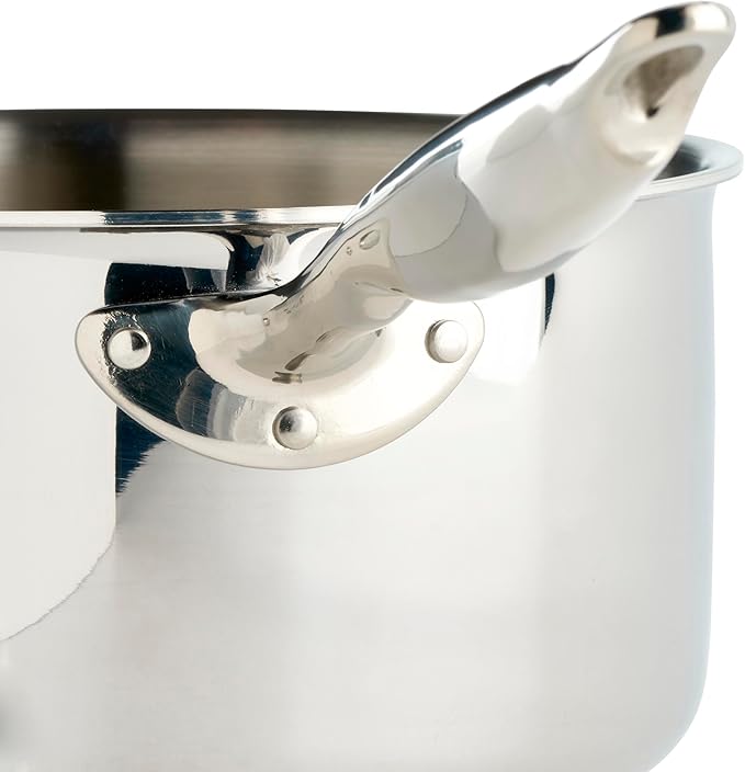 WINCO Tri-Ply Sauce Pan, Silver