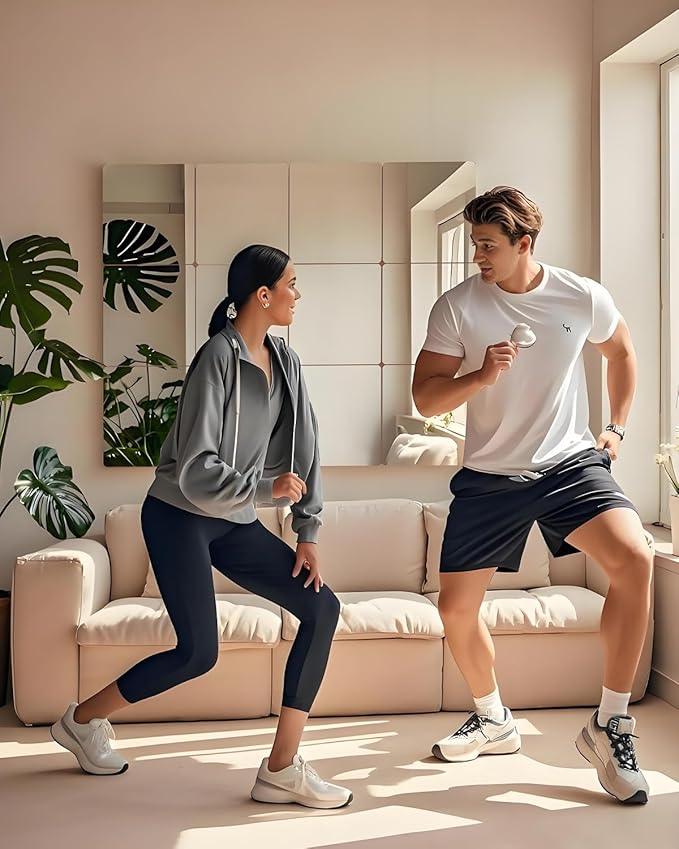 12" x 12" 12Pcs Full Length Wall Mirror Tiles, Frameless Wall Mounted Mirror Glass Wall Mirror for Home Gym, Door, Bedroom, Living Room