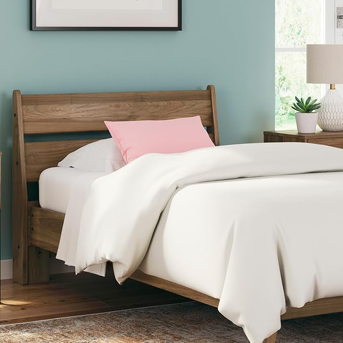 Signature Design by Ashley Deanlow Rustic Panel Headboard, Twin, Light Brown