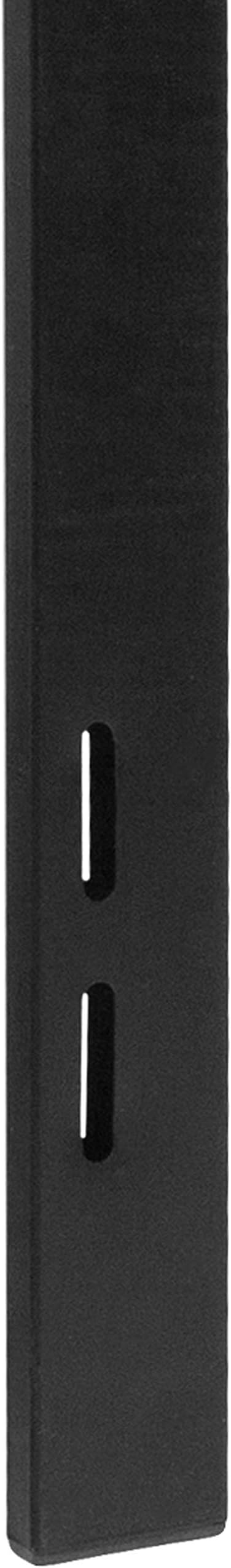 EMMA + OLIVER Quilted Tufted Upholstered Full Size Headboard in Black Fabric