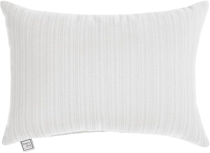 Sherry Kline Island Breeze Indoor/Outdoor Boudoir Filled Pillow, 13"x 18", Eggshell 2 Count