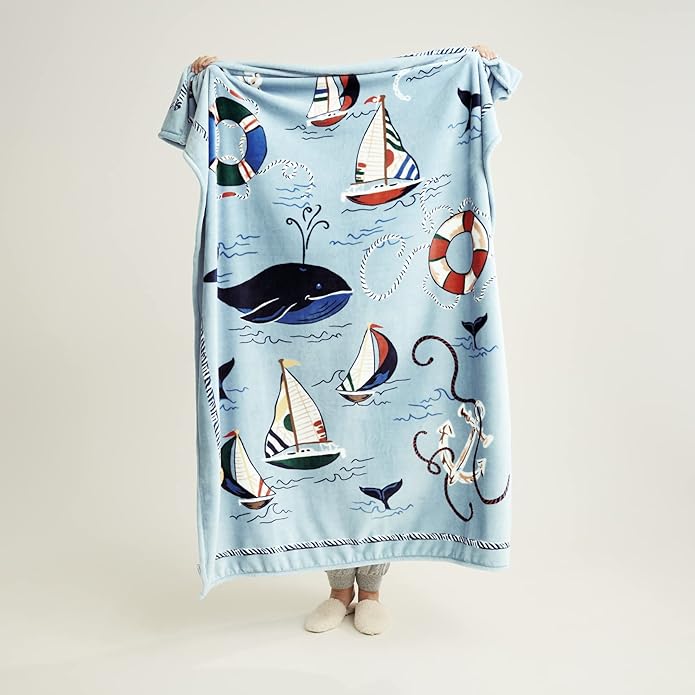 Vera Bradley Women's Fleece Plush Throw Blanket