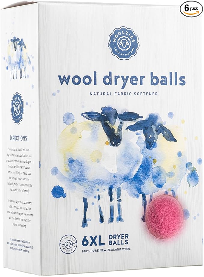 Woolzies Wool Dryer Balls (Pink)